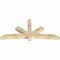 Ekena Millwork Alberta Rough Sawn Timber Gable Bracket, Douglas Fir, 96"W x 44"H x 6"D x 6"F, 11/12 Pitch GBW096X44X0606ALB00RDF - alternate 4